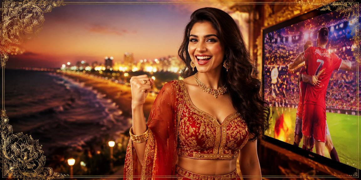 Casino and entertainment venue with Bollywood influence at Chennai Marina Beach